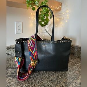 Valentino Garavani Rockstud Tote with Guitar Strap